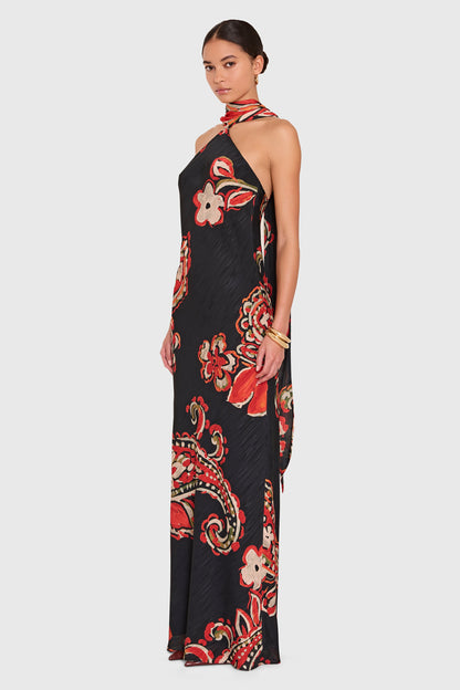 Vestido Maxi Ashton Estampado Kiara - Amanda Uprichard