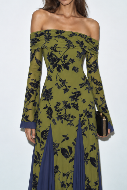 Vestido Constanza Jacquard Verde