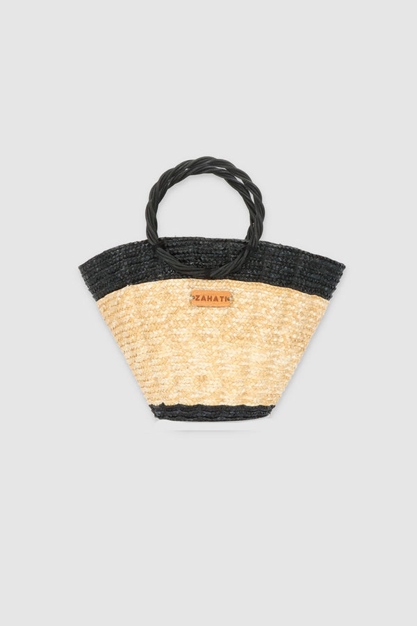 Bolso Mini Shelly Natural y Negro