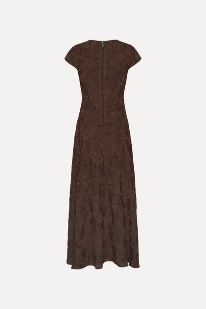 Vestido Flower Mesh Maxi Dress