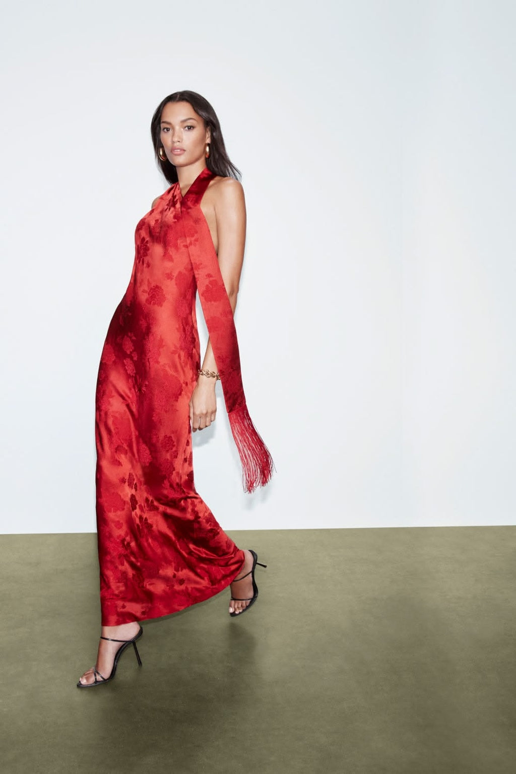 Vestido Maxi Sonya con Flecos Roseta - Amanda Uprichard