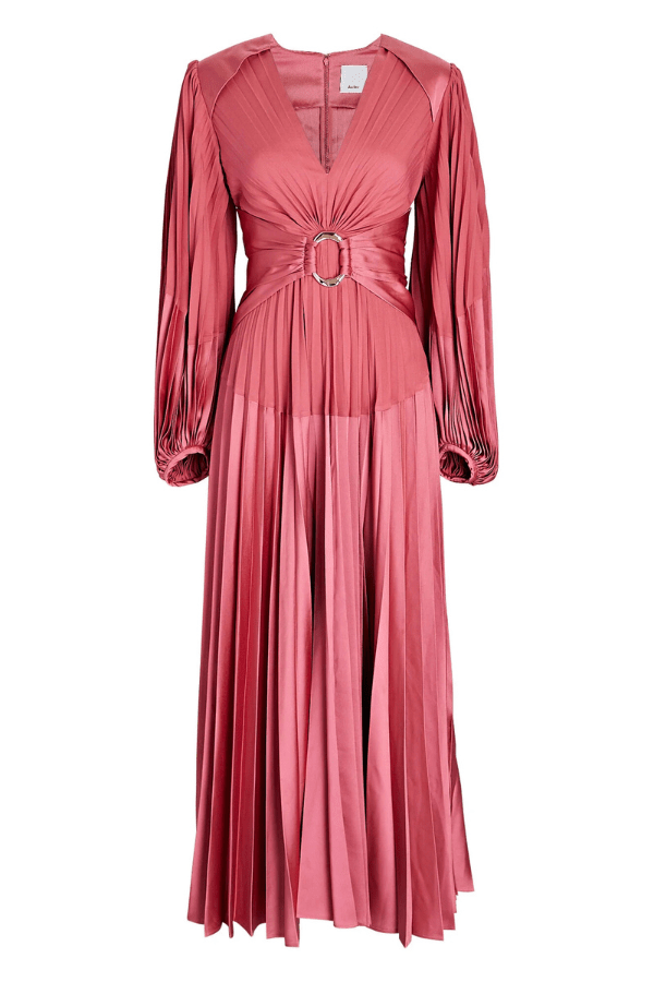 acler-vestido-oakfield-largo-plisado-rosa