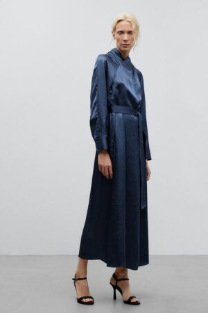 Vestido Largo Azul Oscuro