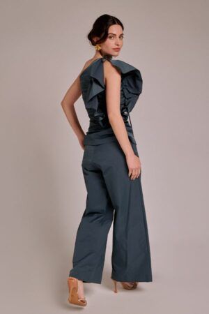 Conjunto Top y Pantalón Verde Gris