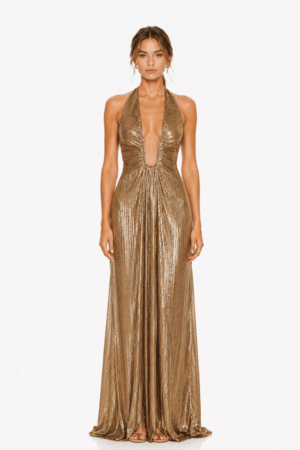 Vestido Oriel Dorado