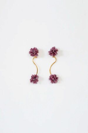 Pendientes Arrecife de Coral Lila