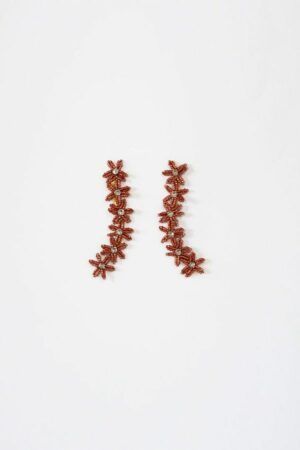 Pendientes Lirio de Mar Ocre