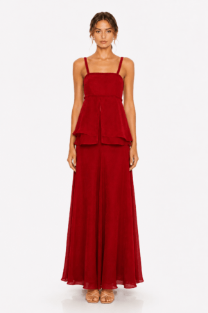Dafonte Conjunto Anne Top y Falda Rojo